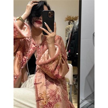 新中式國風年輕款改良唐裝棉服2026年冬季季爆款盤扣高級感外套女