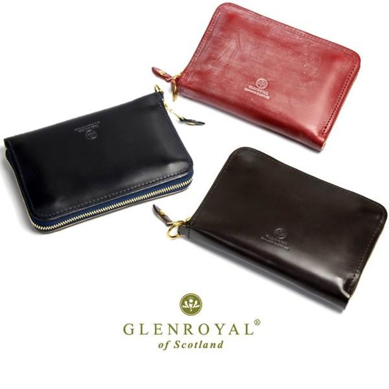 GLENROYAL グレンロイヤル ラウンドファスナー ミドルウォレット 財布