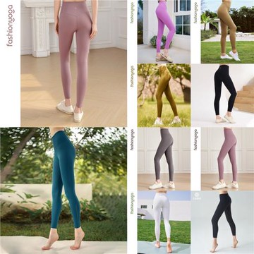凡圣瑜伽收腹提臀運動九分褲高腰健身長褲外穿裸感緊身褲斷碼清倉