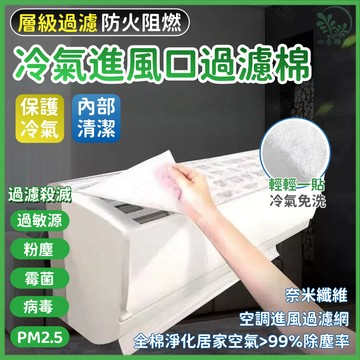 🏆隔日到貨🏅冷氣淨化棉 空氣凈化過濾棉 空調隔塵棉 壁掛式通用形 冷氣過濾棉 過濾網進氣口淨化棉 空調防塵棉 冷氣防塵網