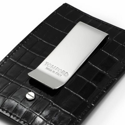 美品✨トムフォード　マネークリップ　カードケース　サフィアーノ　レザー　ブラック トムフォード TOM FORD カードケース マネークリップ ブラック