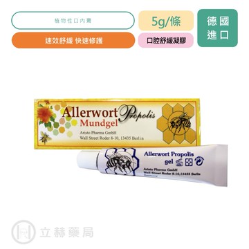 Allerwort 愛樂活口腔舒緩凝膠 5g/條 植物性 快速修護 公司貨【立赫藥局】