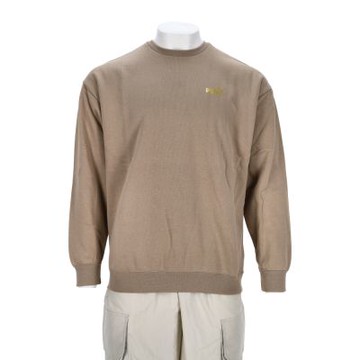 Puma 基本系列Max Metallic 男款 卡其色 歐規 圓領 大學T 運動 休閒 長袖 63445555