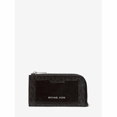 MICHAEL KORS MENS GIFTING Lジップ ウォレット - MKシグネチャー 財布