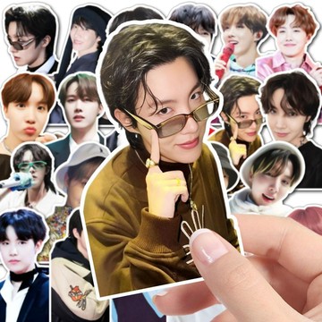 【爆款免運🏆】防彈少年團 鄭號錫貼紙 手帳貼 jhope鄭號錫單人貼紙 BTS組合粘貼牆面信封手機殼diy小貼畫