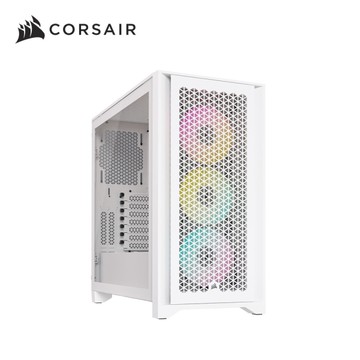 海盜船 CORSAIR iCUE 4000D RGB AIRFLOW 機殼(白)