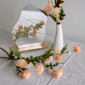 UDlab｜[台灣現貨] 仿真花 假花 橙色 粉色  人造花 假花裝飾 空間佈置 拍照道具 冰島小雛菊 AP06-005