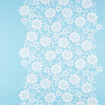 京都風呂敷包巾-和服包巾 三巾-花唐草(鼠尾草藍)