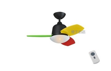 【燈王的店】台灣製DC吊扇直流30吋吊扇+燈具附LED 21W 三色調光 附遙控 兒童三色扇 KS-1038-DC