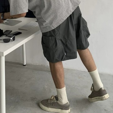 【20ss_select】CITYBOY 大口袋 工作褲 山系 休閒短褲 衝鋒短褲 短褲 長抽繩 outdoor 褲子
