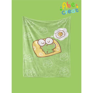 呱呱午睡毛毯｜必易文創一杯拔絲地呱授權法蘭絨保暖柔軟臥室沙發