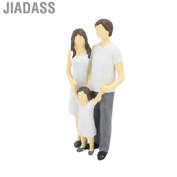 jiadass Gugxiom 樹脂家庭雕像家居裝飾生日週年紀念母親節父親禮物 (A)