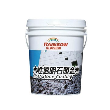 Rainbow 472虹牌水性透明石頭金油 有光10公升裝