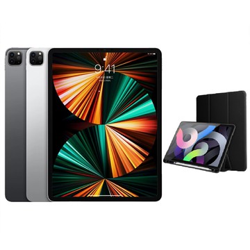 Apple iPad Pro 12.9吋 (2021) 5G 128GB 玻貼皮套配件組