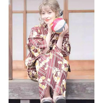 台灣出貨 日本和服浴衣女正装传统款式日系拍摄写真服花火大会旅游和服全棉