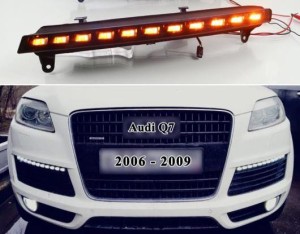 2ピース 適用: アウディ/AUDI Q7 2006 2007 2008 2009 イエロー ターン