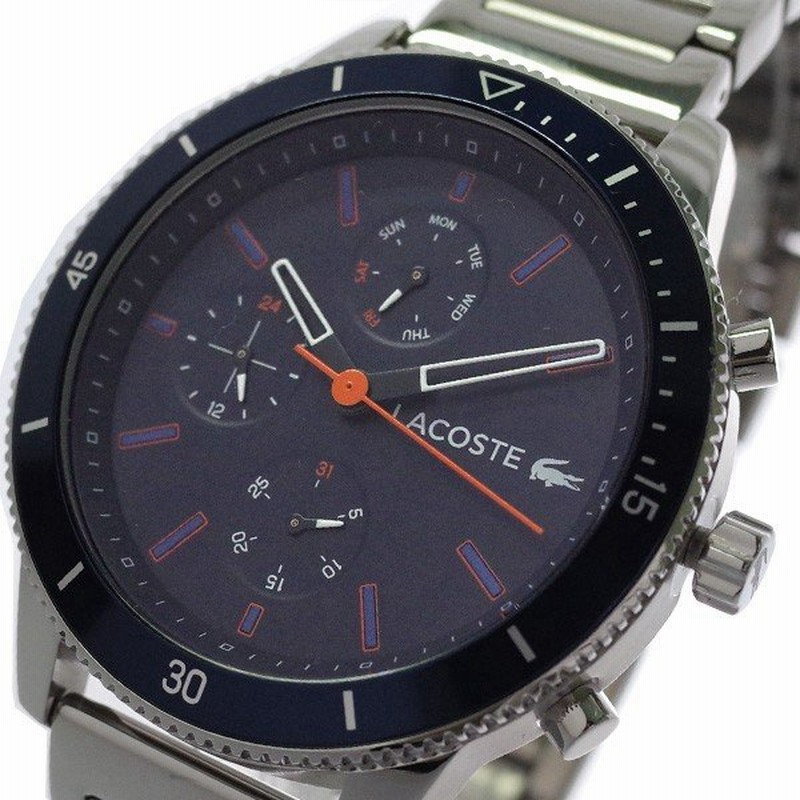 腕時計 メンズ ラコステ Lacoste 腕時計 メンズ クォーツ ネイビー シルバー ステンレス ケース ステンレス ベルト 通販 Lineポイント最大0 5 Get Lineショッピング