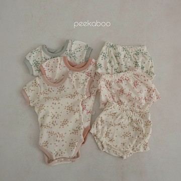 peekaboo 花卉網眼寶寶套裝【現貨】短袖 女寶包屁衣 女童套裝 兒童套裝 寶寶衣服 嬰兒衣服 韓國童裝