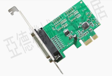 PCI-E并口卡 pcie轉并口 25針lpt口 打印機接口卡　PCIE打印機卡【亞德機械五金家居】