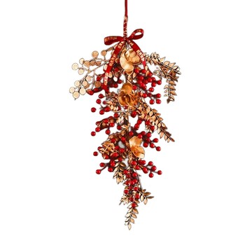 春節佈置品 【木洸】新年紅果掛件 春節過年玄關裝飾 氛圍感喜慶裝飾品 新年掛件