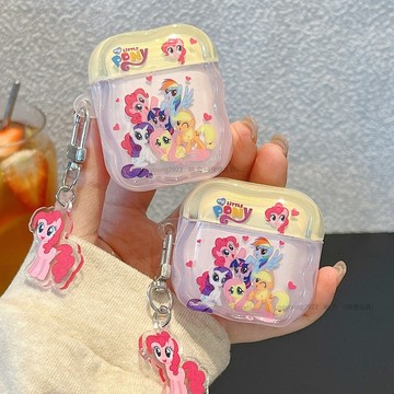 卡通 小馬寶莉 AirPods Pro3 耳機保護套 4代 3代 蘋果藍牙耳機 Pro2 Pro2 2代 耳機保護殼