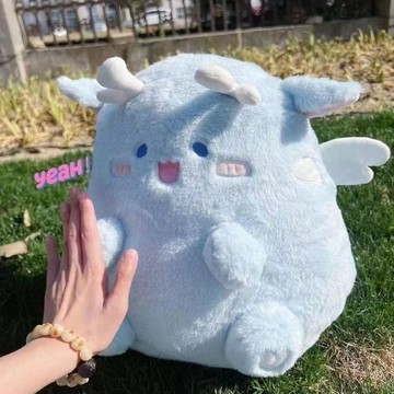 人氣單品✨可愛毛絨胖墩公仔睡覺少女布娃娃玩偶安撫生日禮物女生頓頓龍EI7C