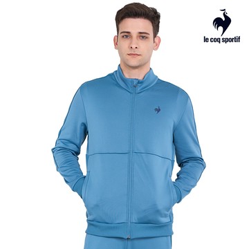 【LE COQ SPORTIF 法國公雞】男款海德魯藍色運動TRAINING立領外套LWU61662