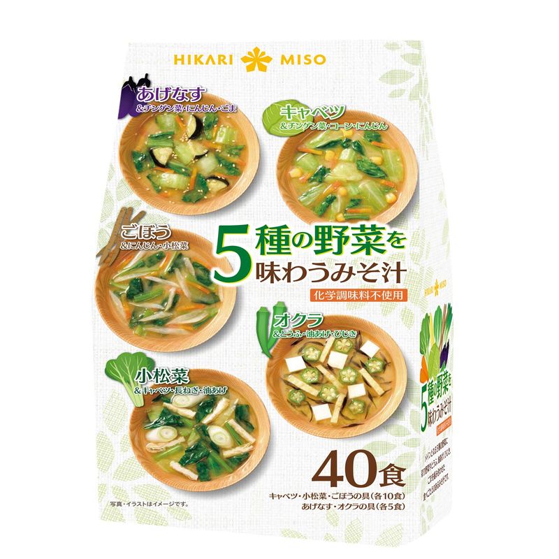 5種の野菜を味わうみそ汁 40食入