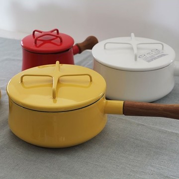 dansk kobenstyle 木質單柄琺瑯片手鍋 (2qt)