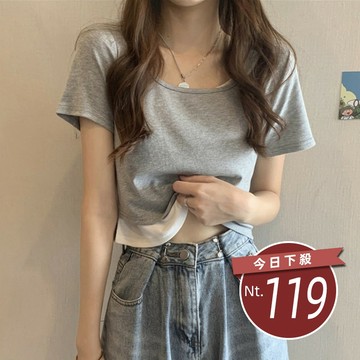 【台灣發貨】韓版設計感假兩件寬鬆舒適短版上衣 衣服 女裝 t恤 短袖t恤 上衣【T325】