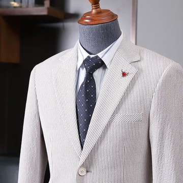 THEMASEE男裝|條紋小西裝男免燙便西外套上衣韓版職業商務休閑