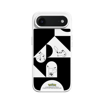 iPhone Air SolidX 白 - 寶可夢 Pokemon - 皮卡丘與積木-黑白版