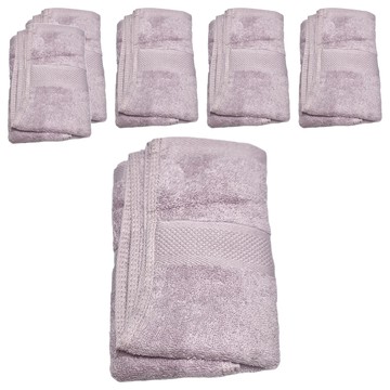 純棉毛巾 Set 3  丁香紫  74 x 34cm  6條