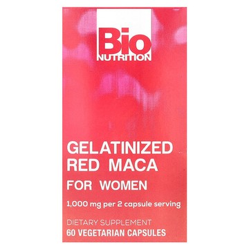 Bio Nutrition, 女性糊化紅瑪卡，60 粒素食膠囊（每粒膠囊 500 毫克）