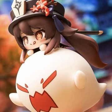 台灣出貨｜免運✨ Q版手辦 桌面擺件 可愛禮物 網紅原神胡桃Q版(搖搖樂)車載機車桌面中控裝飾擺件玩具手辦