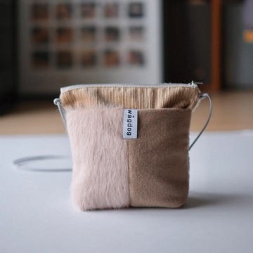 【限定】冬季拼接船型肩背包 隨身包 / 混色