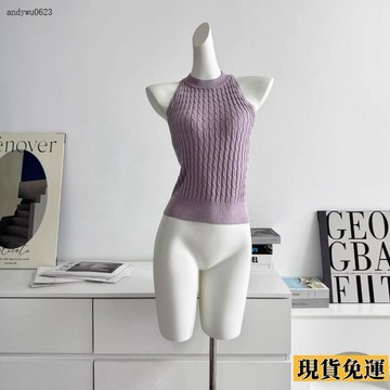 🌟全場免運🌟 麻花紋無袖掛脖式 上衣 針織 背心 女外穿 夏季 新款時尚洋氣 上衣
