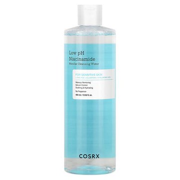 CosRx, 低 pH 煙醯胺膠束潔面水，適用於敏感皮膚，13.52 液量盎司（400 毫升）