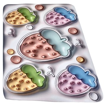 葉子小舖 吸水腳踏墊 浴室防滑墊 Set  60 x 40cm  仿3D 夢幻草莓  2個