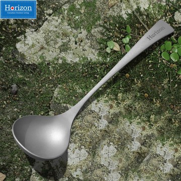 Horizon 天際線 純鈦野營湯勺 鈦餐具/環保餐具/鈦勺/鈦湯勺 _廠商直送