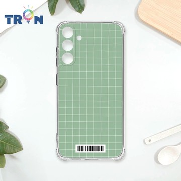TRON 三星 A15 5G 手繪簡約方格紋A款 四角防摔載具殼 軟殼 手機殼