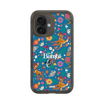 iPhone 16 AirX 本質黑 - 迪士尼-經典系列 Disney Classics - 小鹿斑比 Bambi - Flower Pattern