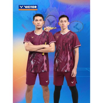 威克多VICTOR勝利T-55000羽毛球服男女運動大賽速干短袖T恤56000