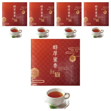 喝茶閒閒 精選蜜香紅茶茶包 醇厚蜜香  1.6g  50包  5袋