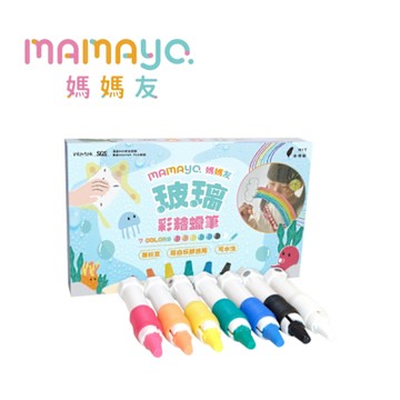 媽媽友mamayo 玻璃蠟筆7色組(磁吸版)