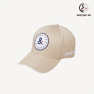 【and per se】卡其色全季節適用基本款球帽 DGT01424