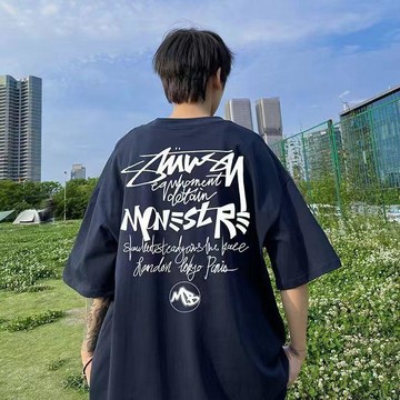 重磅純棉短袖t恤男夏季新款韓版潮流痞帥青少年寬鬆百搭半袖體恤