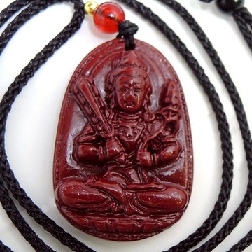 【吉祥開運坊】生肖系列【保平安 八大守護神 紫金硃砂守護神墜子 附項鍊繩】開光 擇日