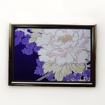 獨一無二 真絲和服袋帶藝術掛畫, 日本手作紡織裝飾面板