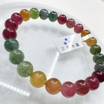 糖果碧璽手珠 顏色超濃 飽和度高 高等級糖果碧璽 🌠三新水晶🌠 碧璽 碧璽手珠 電氣石 糖果碧璽 彩碧璽